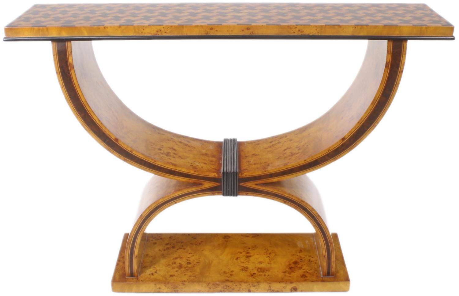 Casa Padrino Art Deco Beistelltisch 120cm x 35cm x H. 95cm - Antik Stil Tisch - Möbel Bild 1