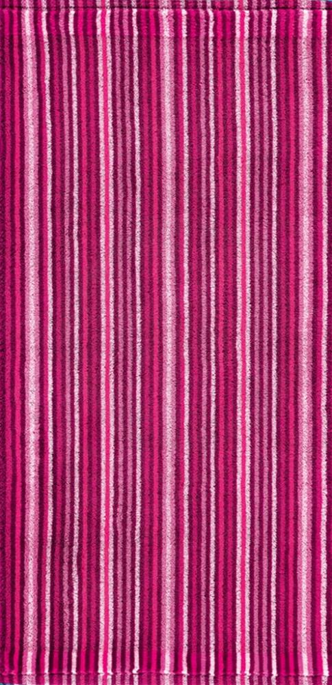 Combi Stripes Handtuch 50x100cm rot 500g/m² 100% Baumwolle Bild 1