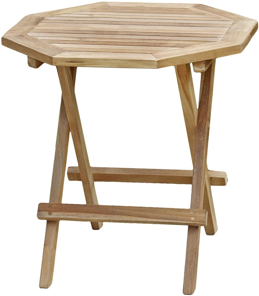 Beistelltisch LUANG achteckig Teak Tisch Gartentisch Gartenmöbel Möbel Outdoor Bild 1