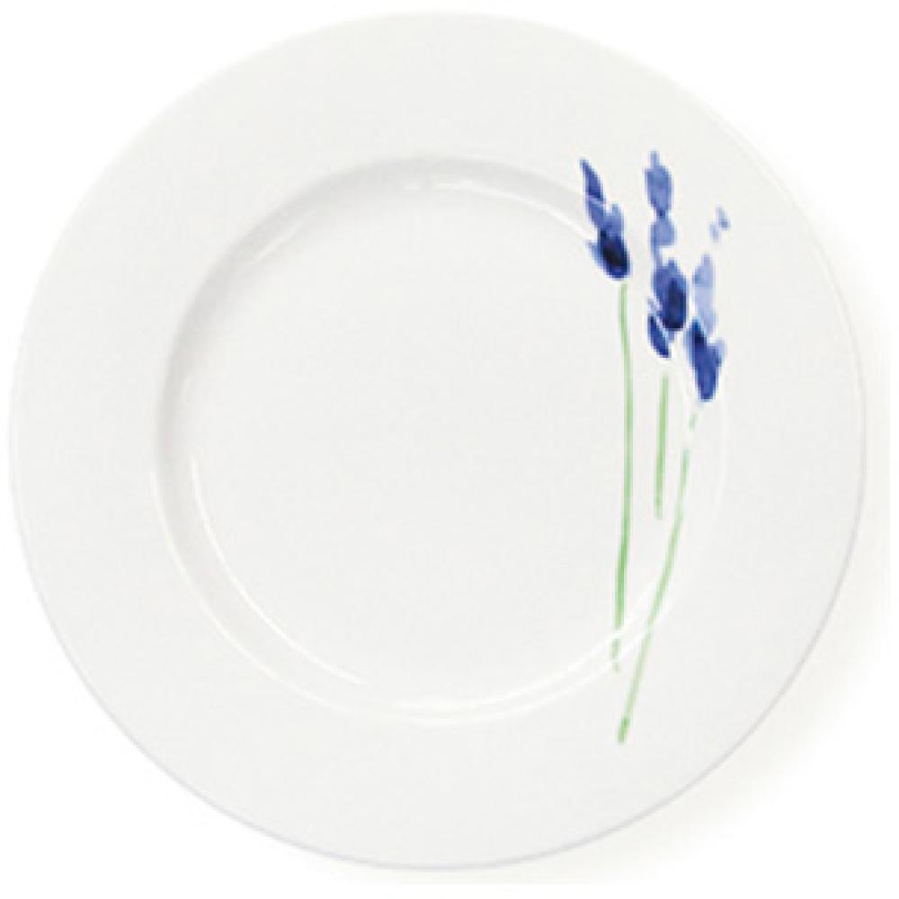Dibbern Impression Teller flach 26,5 cm Blume Blau Bild 1