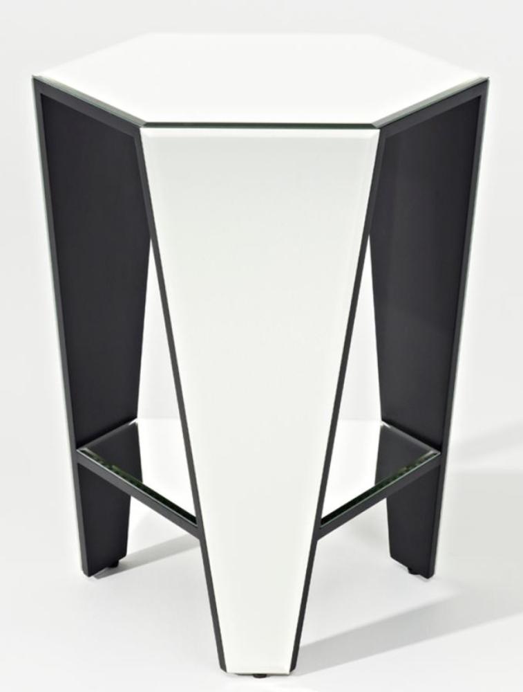 Casa Padrino Luxus Spiegelglas Beistelltisch 45 x 40 x H. 56 cm - Designermöbel Bild 1
