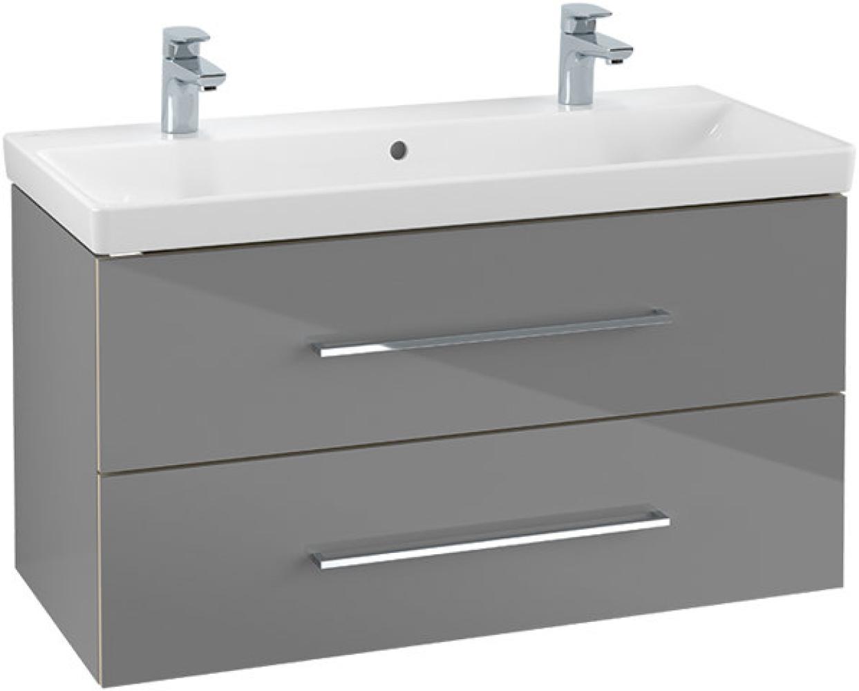 Villeroy & Boch Avento Waschtischunterschrank A89200, 2 Auszüge, Breite 980mm, Farbe: Crystal Grey - A89200B1 Bild 1