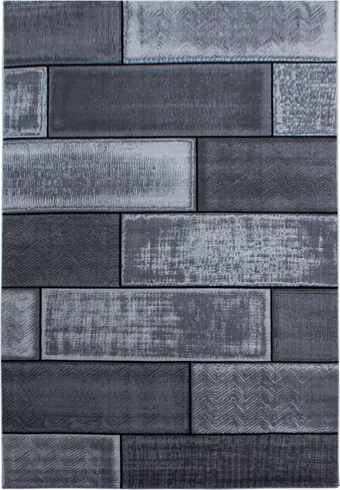 Kurzflor Teppich Pago rechteckig - 160x230 cm - Schwarz Bild 1