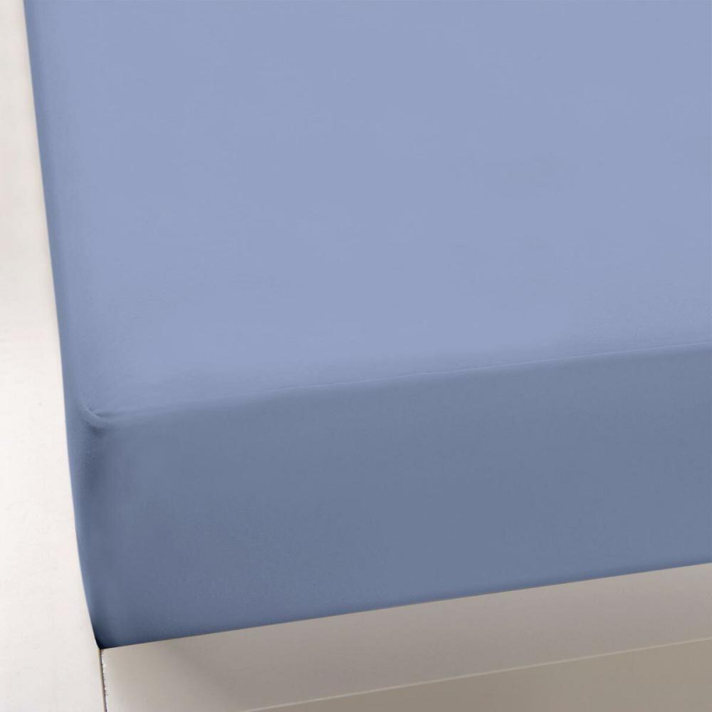 Formesse Jersey Spannbetttuch Bella Gracia | 120x200 - 130x220 cm | blaugrau Bild 1