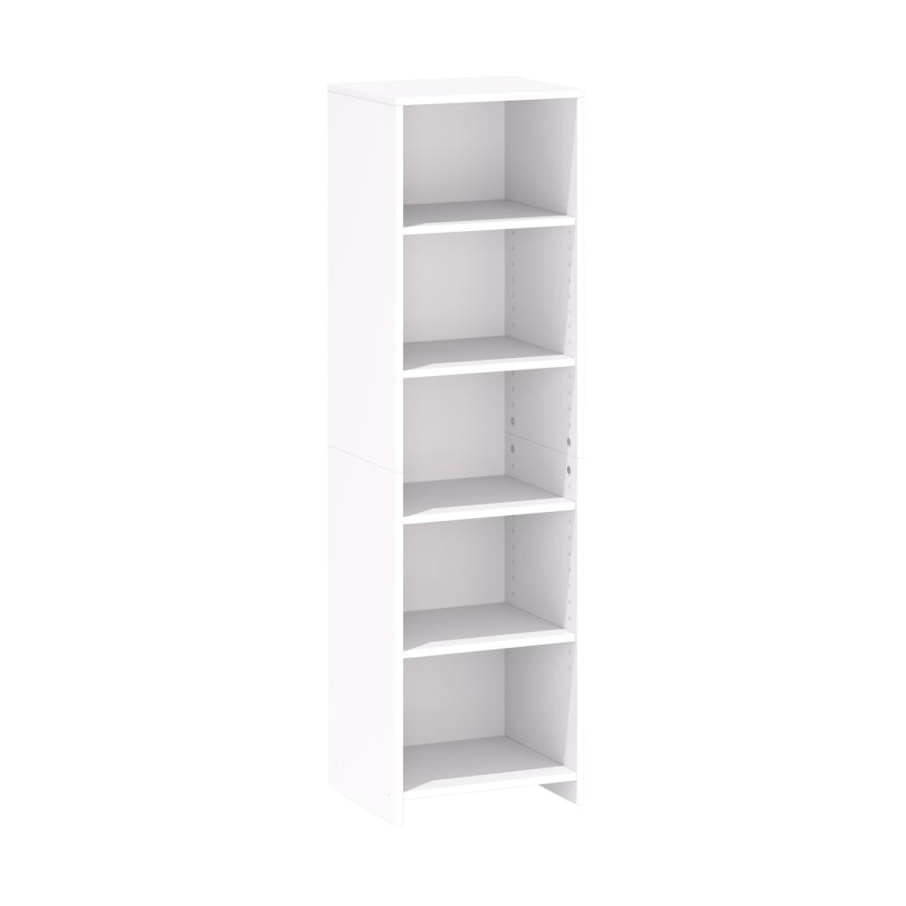 Domando Bücherregal Polverigi M1 Modern für Wohnzimmer Breite 44cm, praktisches Design in Weiß Matt Bild 1