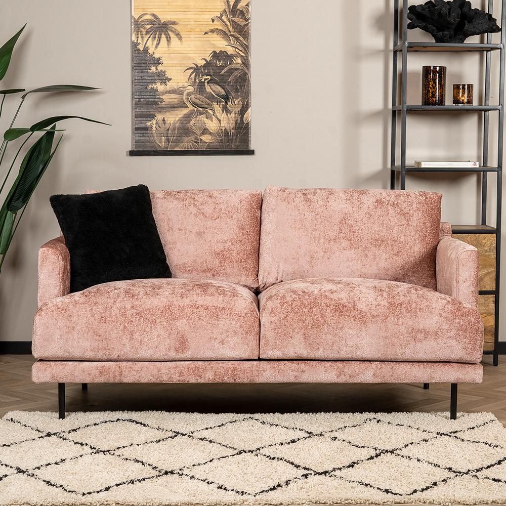 Bronx71 Chenille Sofa Denver 2,5-Sitzer pink Bild 1