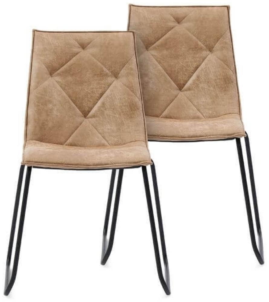 Rivièra Maison Esszimmerstuhl "Venice Park Stackable Chair - Set of 2" pellini, Camel Bild 1