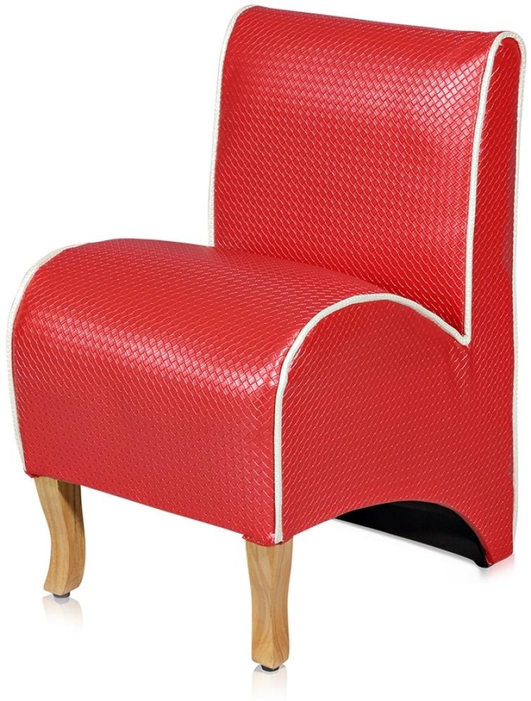 Mini Polster Sessel Kindersessel Fernsehsessel Relaxsessel Softsessel rot Bild 1