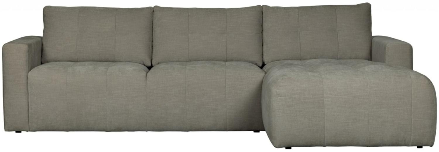 Longchair-Sofa Bar Rechts - Stoff Warm Grey Bild 1