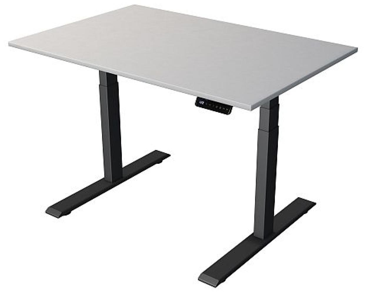 Kerkmann Schreibtisch Steh und Sitztisch MOVE 2 (B) 120 x (T) 80 cm lichtgrau Bild 1