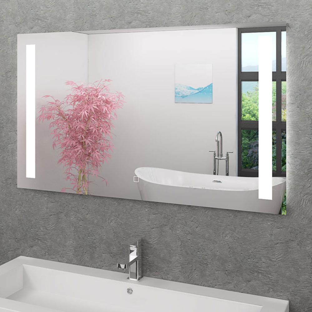 'LSP09' Badspiegel mit LED und Spiegelheizung, 120 x 70 cm Bild 1