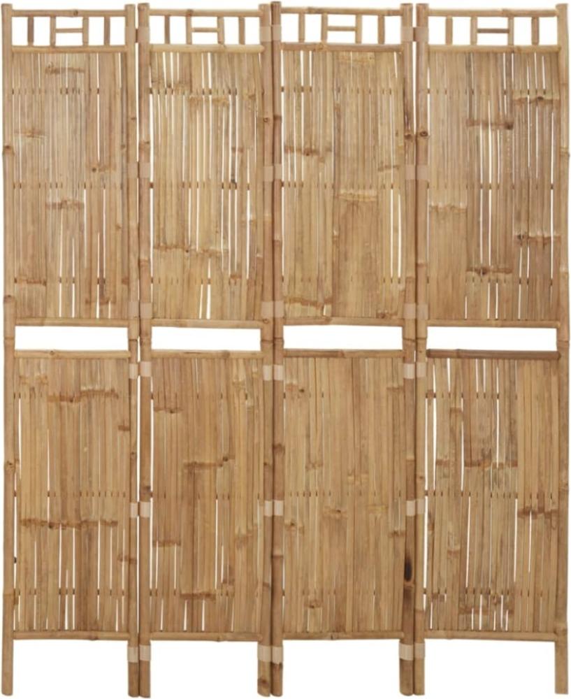 4-tlg. Raumteiler Bambus 160x180 cm Bild 1