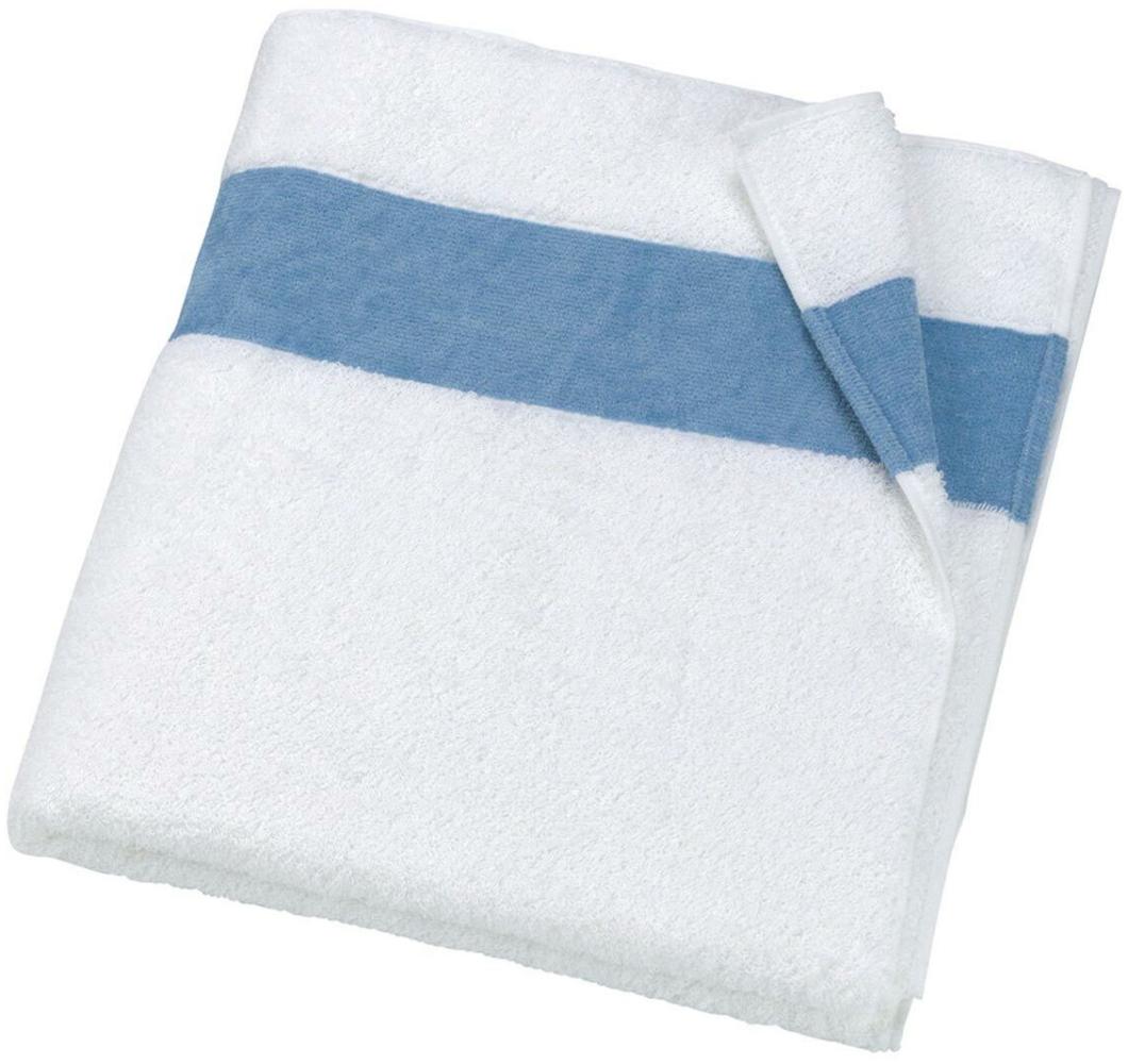 Feiler Handtücher Exclusiv mit Chenillebordüre | Badetuch 100x150 cm | hellblau Bild 1