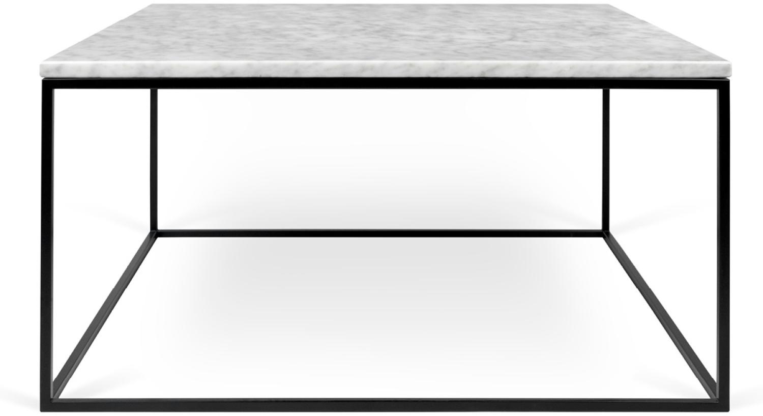 Couchtisch - Gleam 75 cm - echter Marmor - Weiß Bild 1