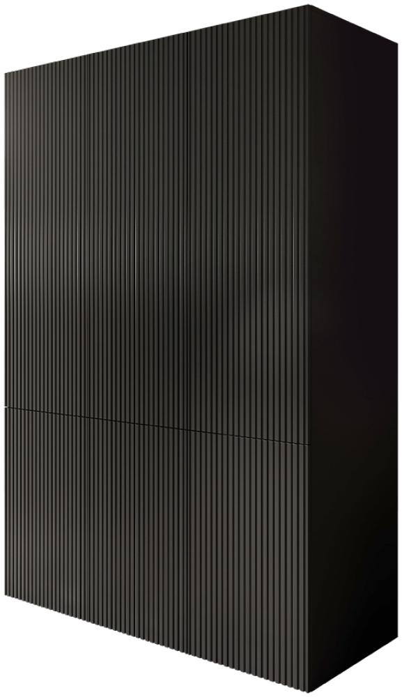 Kleiderschrank Fusbo 90 2D + 45 1D (Farbe: Schwarz) Bild 1
