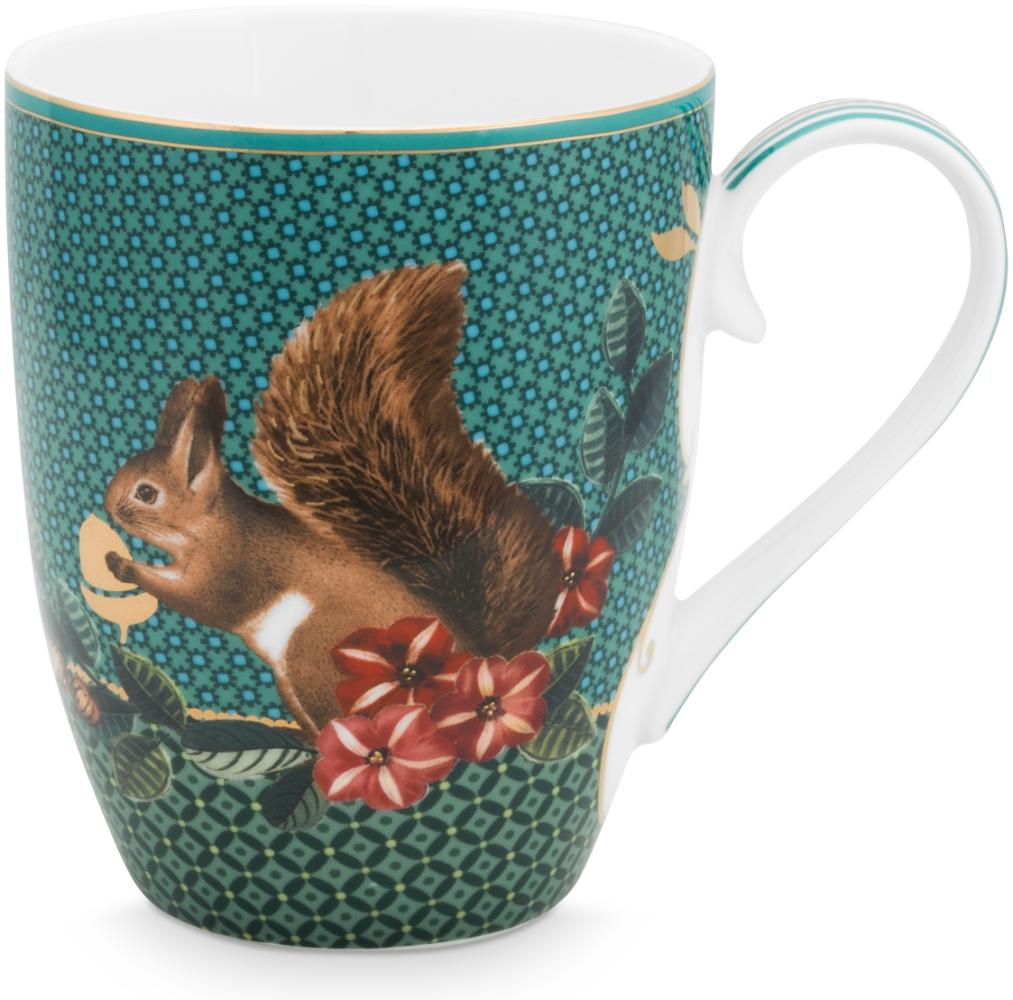 PIP STUDIO Winter Wonderland Squirrel Green Henkelbecher 350ml Bild 1