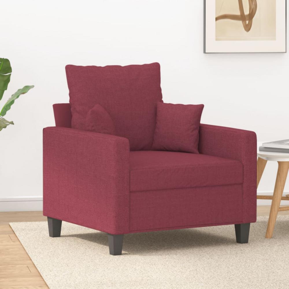 Sessel Weinrot 60 cm Stoff (Farbe: Rot) Bild 1