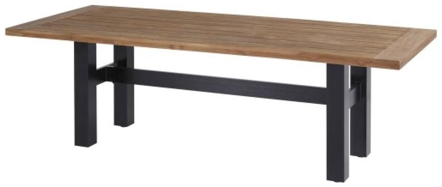 Gartentisch Sophie Yasmani (carbon black / natural teak 240 x 100 cm) Bild 1