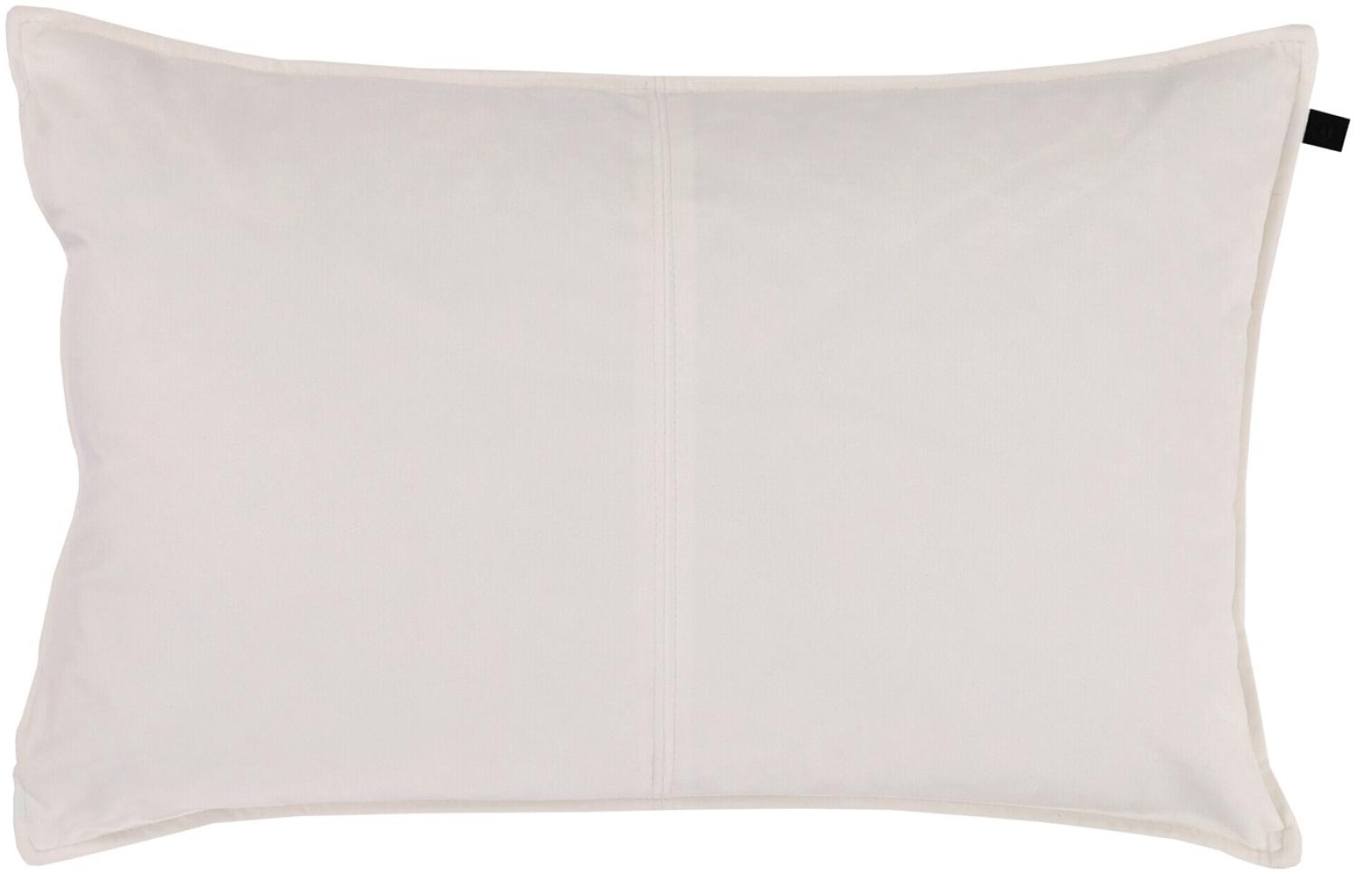 Overseas Middlestitch Samtkissen 40 x 60 cm, Off-White Bild 1