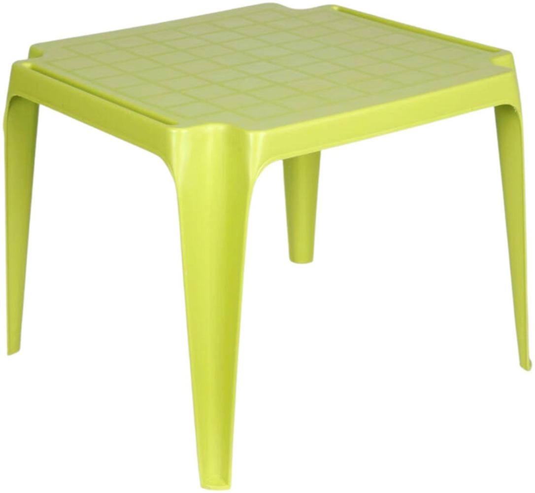 Kindertisch 50x50cm stapelbar Gartentisch Kinderzimmer Spieltisch Tisch grün Bild 1