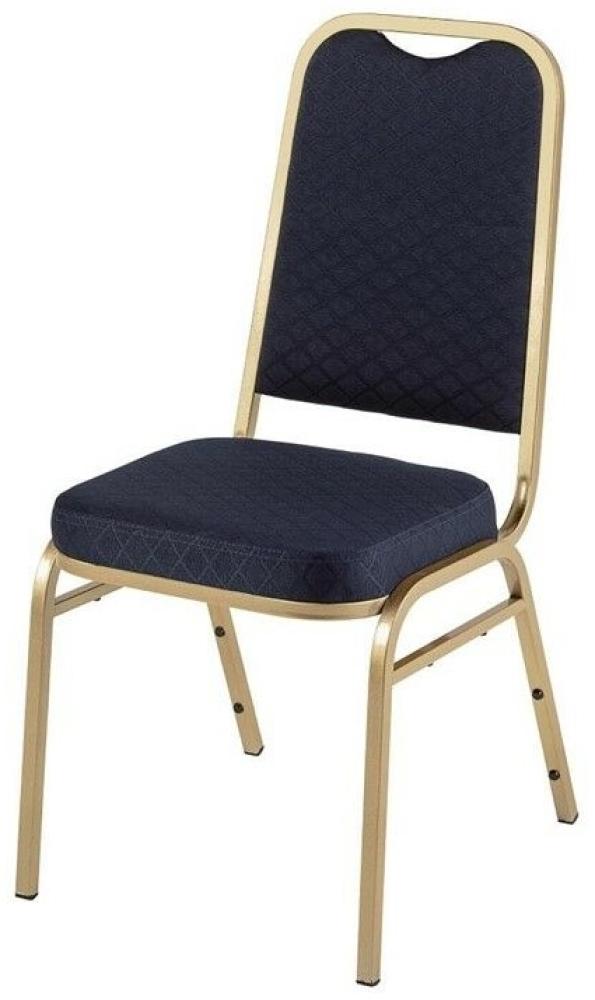Bolero Bankettstühle mit quadratischer Lehne blau (4 Stück) Bild 1
