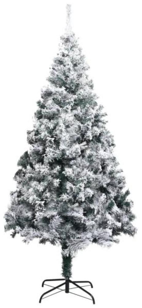 vidaXL Künstlicher Weihnachtsbaum Beschneit Grün 180 cm PVC Bild 1
