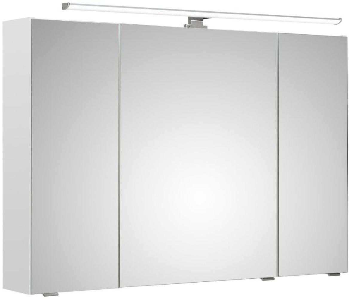 Spiegelschrank 'Jessi III'. mit LED-Beleuchtung, Weiß Bild 1