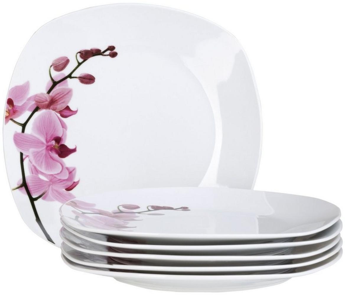 6er Set Essteller flach Kyoto Orchidee 25cm Bild 1