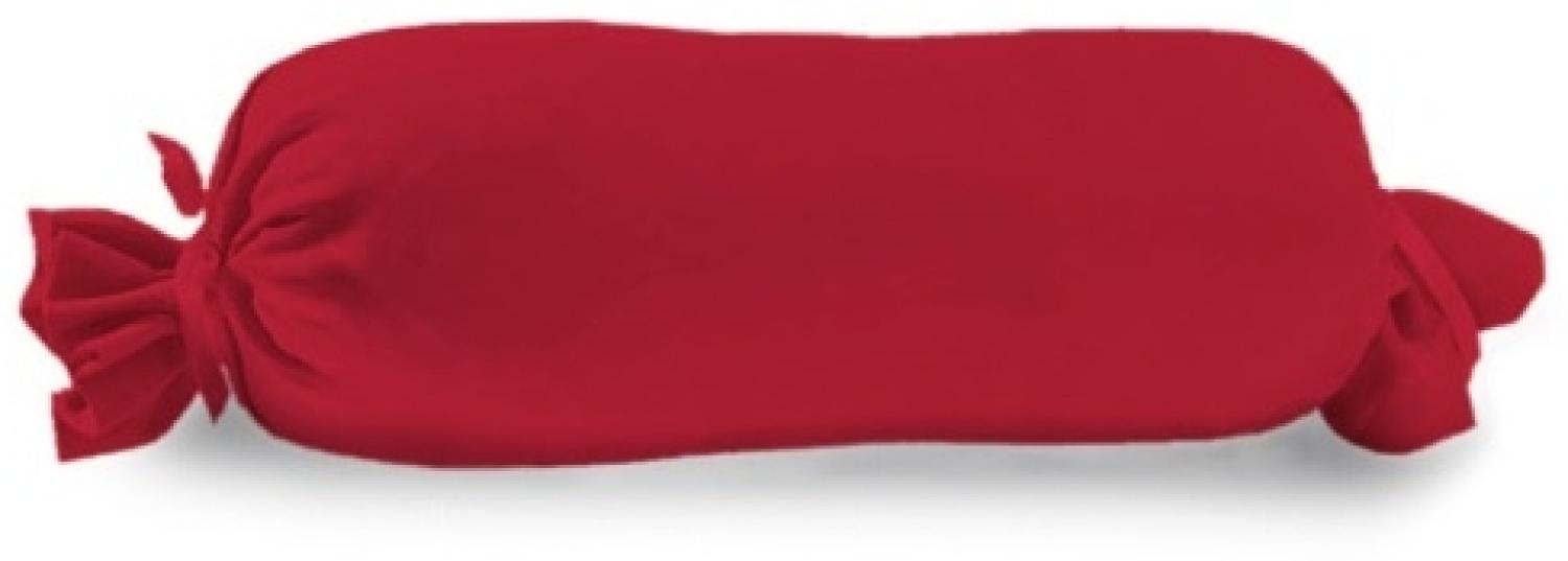 Vario Kissenbezug Jersey für Nackenrolle, rot, 15 x 40 cm Bild 1