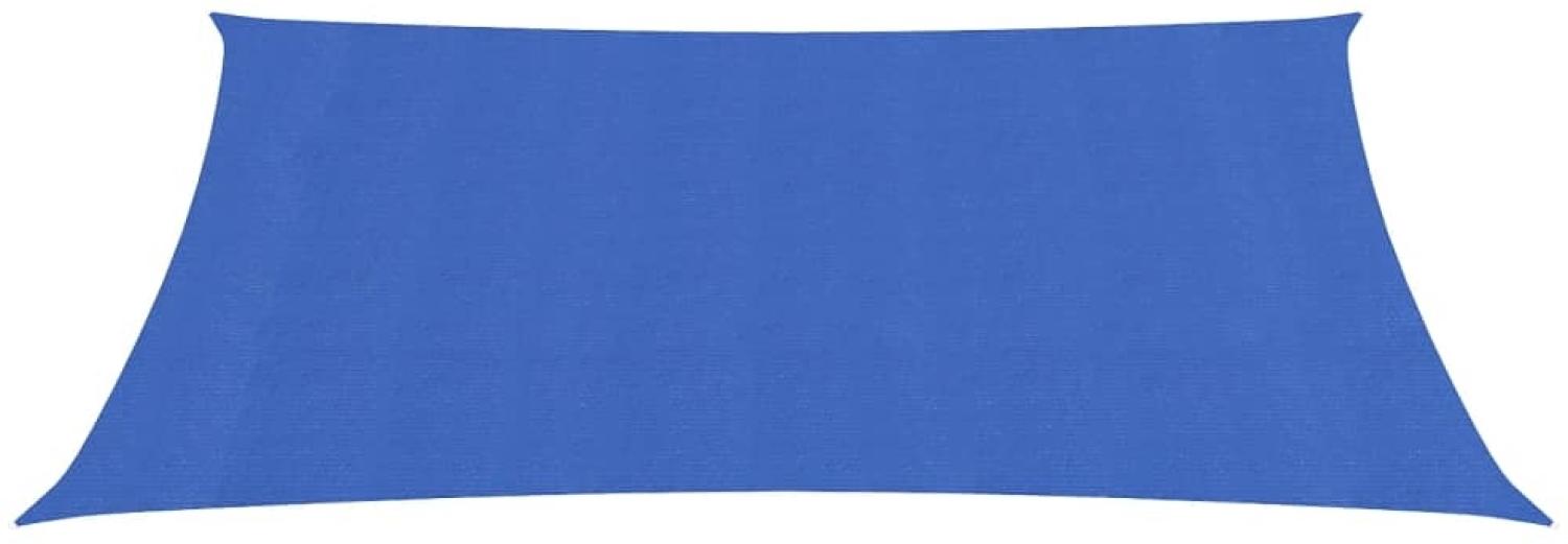 Sonnensegel 160 g/m² Blau 2,5x4 m HDPE Bild 1