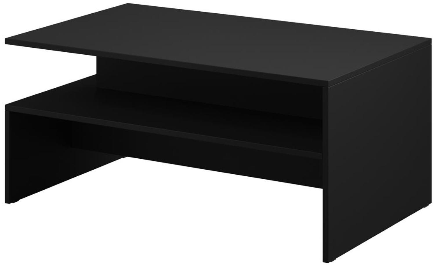 Couchtisch Tisch ATHENS Beistelltisch in schwarz matt 100x60 Bild 1