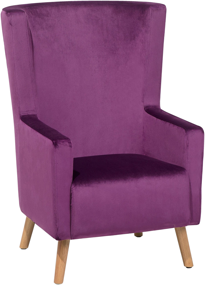 Sessel Samtstoff violett ONEIDA Bild 1