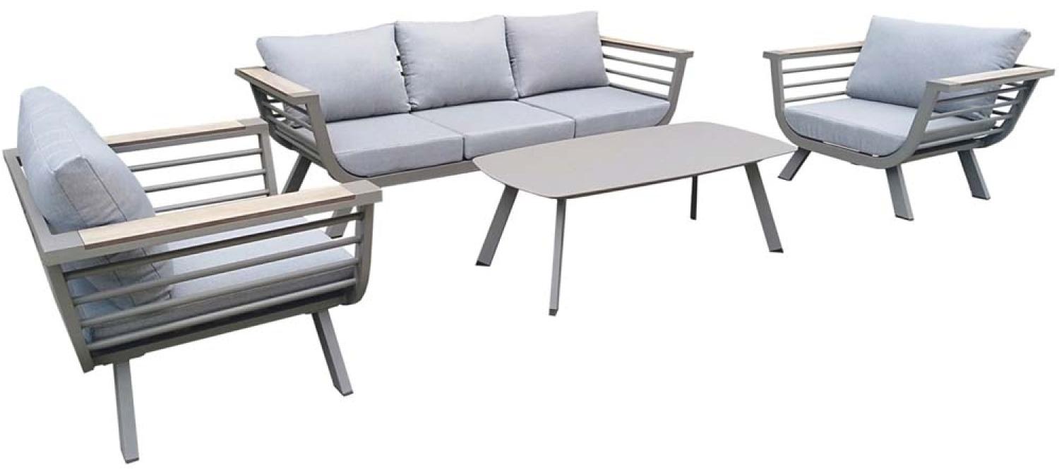 Lounge-Gruppe ELIA, 4-teilig, 3-Sitzer Sofa, 2 Sessel, Tisch Bild 1
