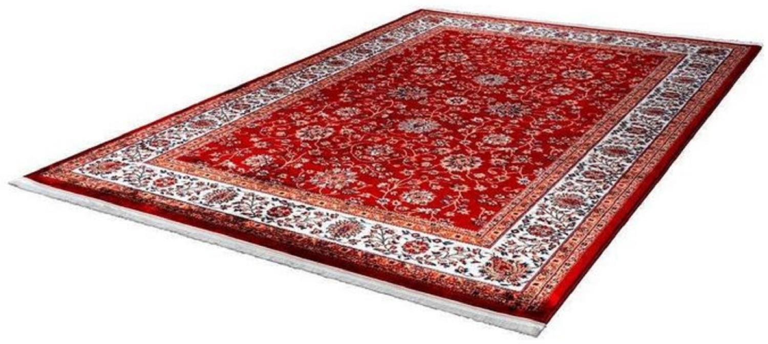 Casa Padrino Wohnzimmer Teppich mit orientalischen Ornamenten Rot / Mehrfarbig - Verschiedene Größen Bild 1