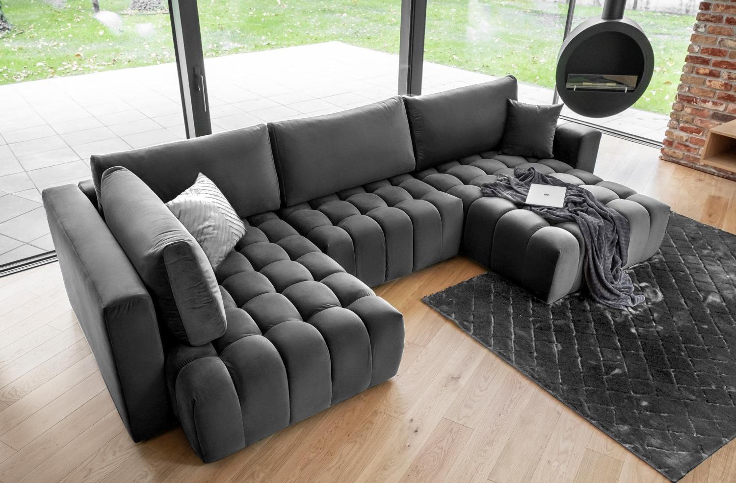 Wohnideebilder Bonito Dunkelgrau Ecksofas & Eckcouches CO-BON-RT-06NU Bild 1