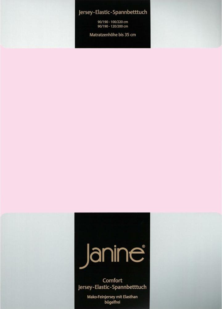 Janine Spannbetttuch ELASTIC-JERSEY Elastic-Jersey zartrosa 5002-11 100x200 Bild 1