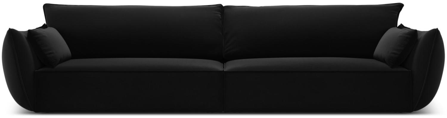 Micadoni 4-Sitzer Sofa Kaelle | Bezug Black | Beinfarbe Black Plastic Bild 1