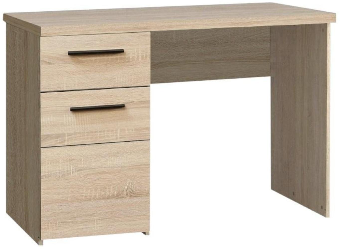FORTE Combino Schreibtisch mit 1 Tür und 1 Schublade, Holzwerkstoff, Sonoma Eiche + Denver Eiche / Wenge, 60 x 110 x 76,3 cm Bild 1