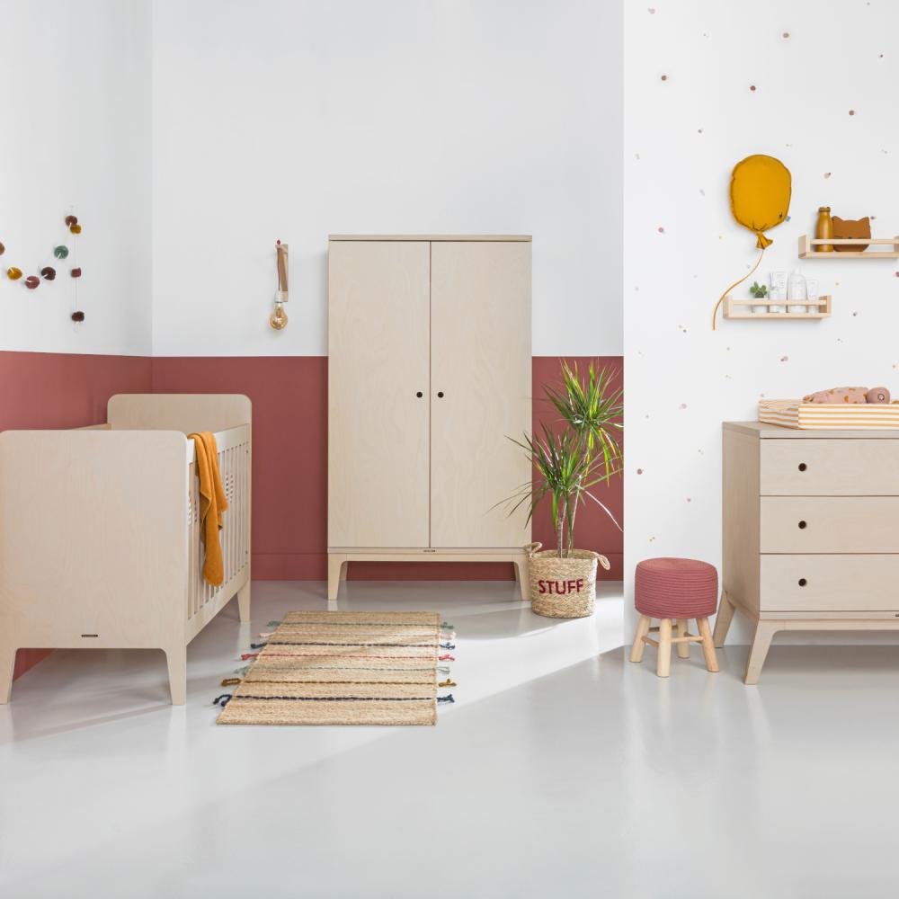 Kidsmill Liv Babyzimmer Natur | Kommode + Schrank Holz natur Bild 1