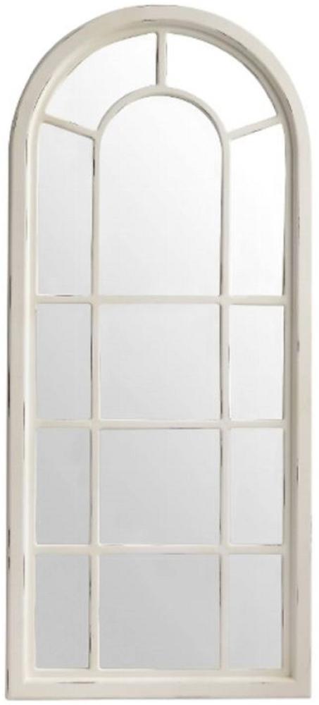 Casa Padrino Landhausstil Spiegel Antik Weiß 70 x 4 x H. 160 cm - Handgefertigter Wandspiegel im Shabby Chic Look Bild 1