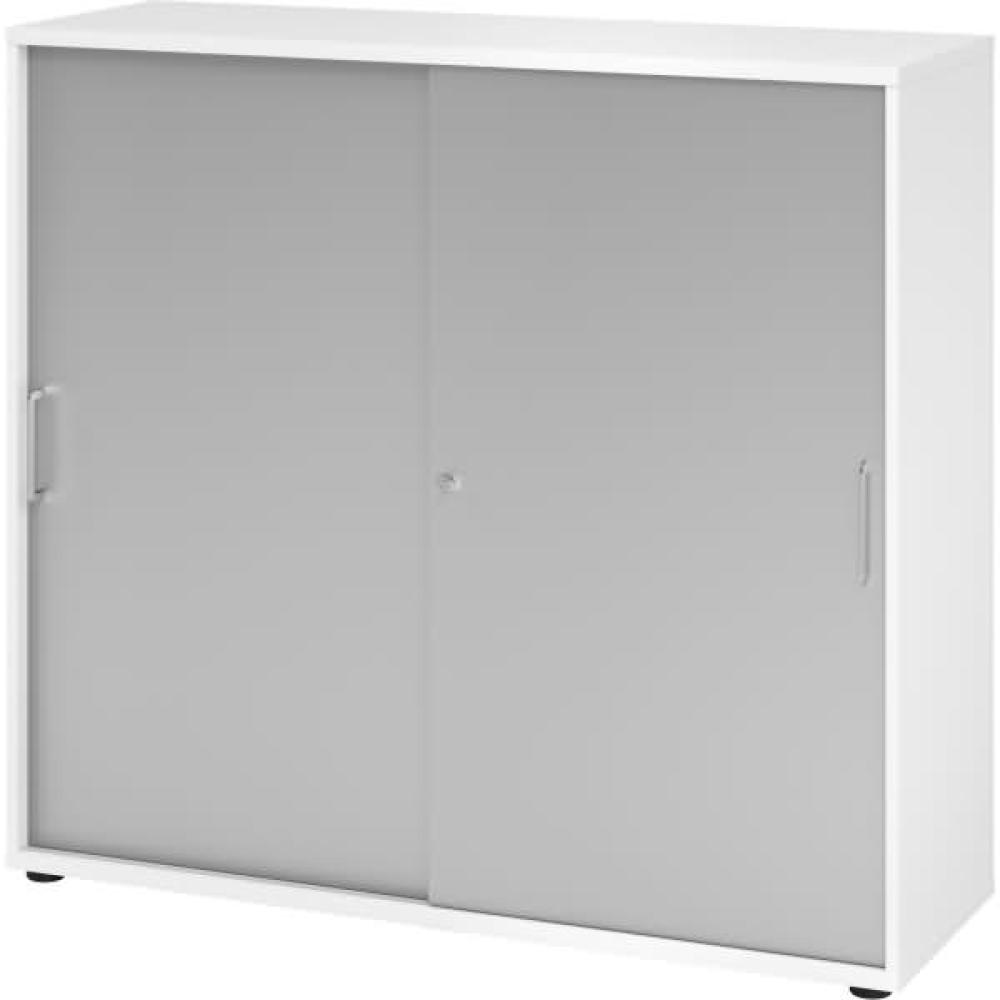 mcbuero. de Schiebetürenschrank Serie 9 3OH BxTxH 120x40x110cm Griff BS Bild 1