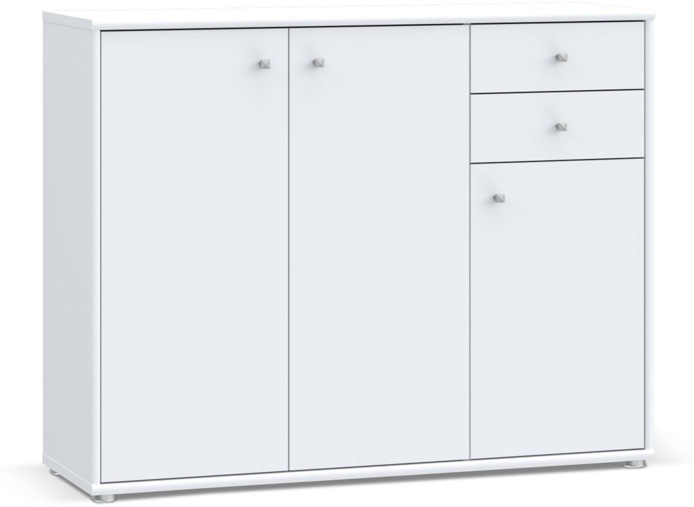 Möbel-Eins EASY OFFICE NEW Sideboard I, Material Dekorspanplatte Weiss Bild 1