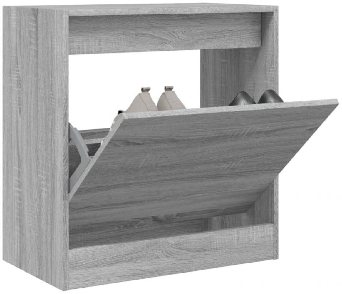Schuhschrank Grau Sonoma 60x34x63,5 cm Holzwerkstoff Bild 1