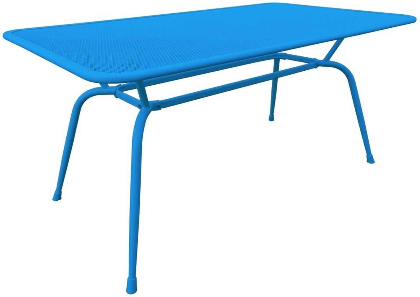 MWH-Tisch Conello 160x90x74cm blau Streckmetalltisch Gartentisch Tisch Möbel Bild 1