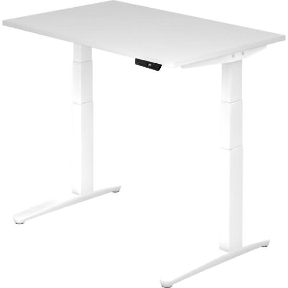 'XBHM12' Sitz-Steh-Schreibtisch elektrisch 120x80cm Weiß Weiß Bild 1