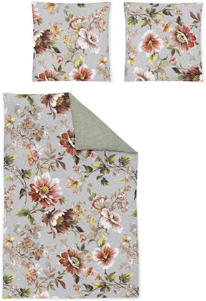 Irisette Flausch-Cotton Bettwäsche Set Zobel 8854 multi 155 x 200 cm + 1 x Kissenbezug 80 x 80 cm Bild 1