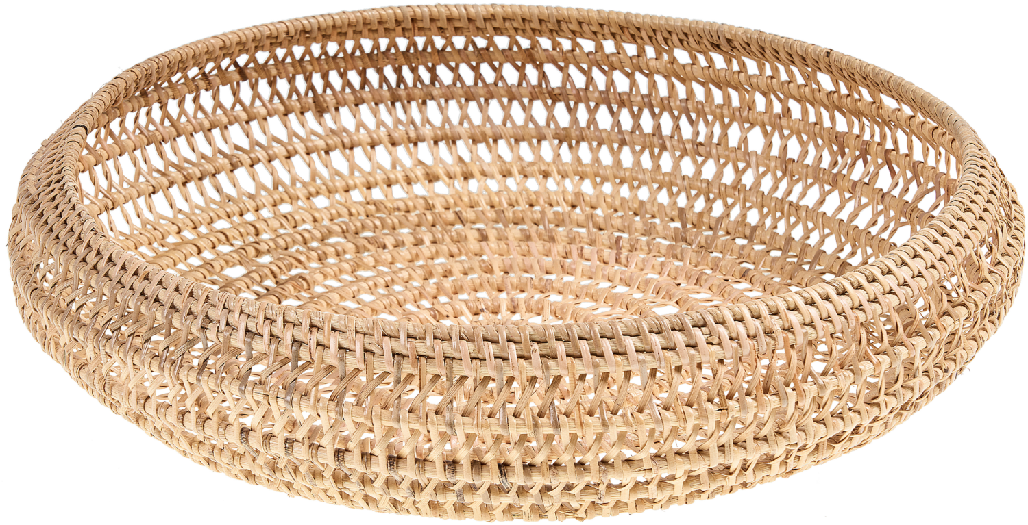 Dekoschale Rattan naturfarben ⌀ 36 cm INDRAGIRI Bild 1