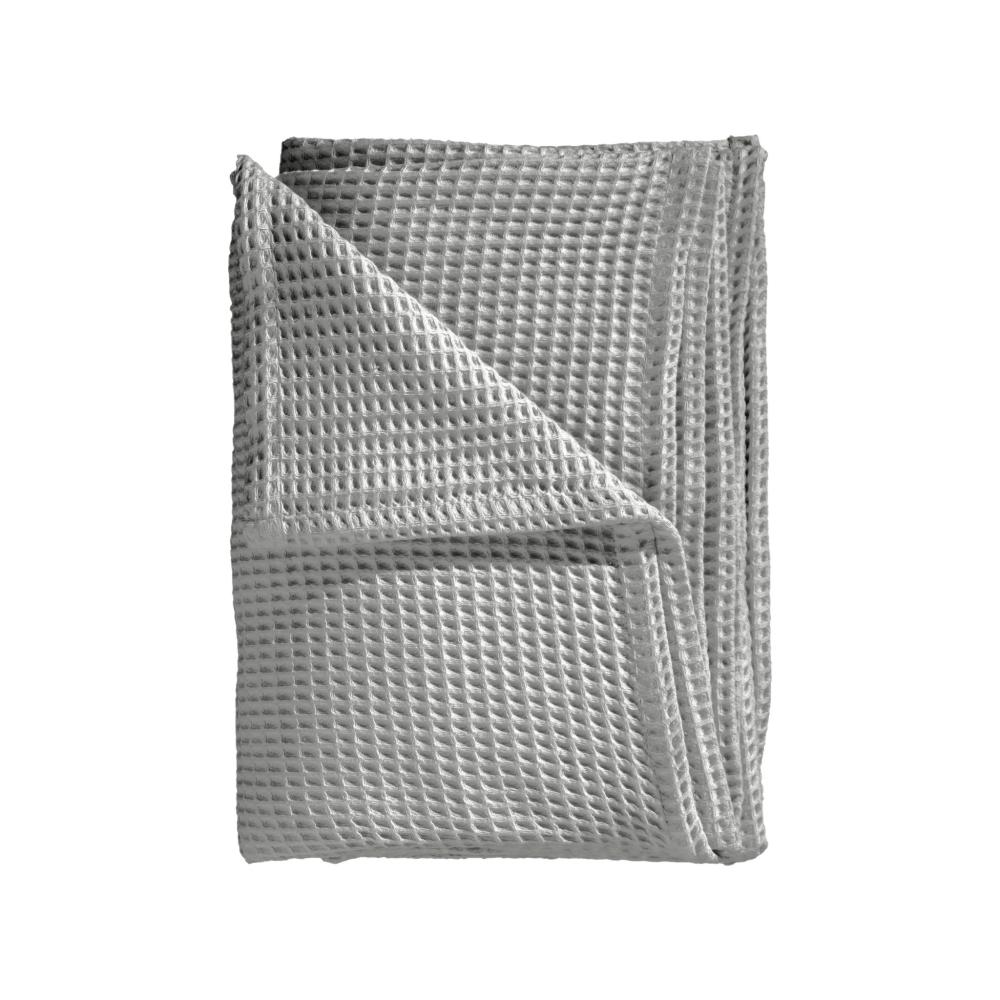 Heckett Lane Waffle Plaid Tagesdecke Überwurf 180x260 Melange Grey grau Bild 1