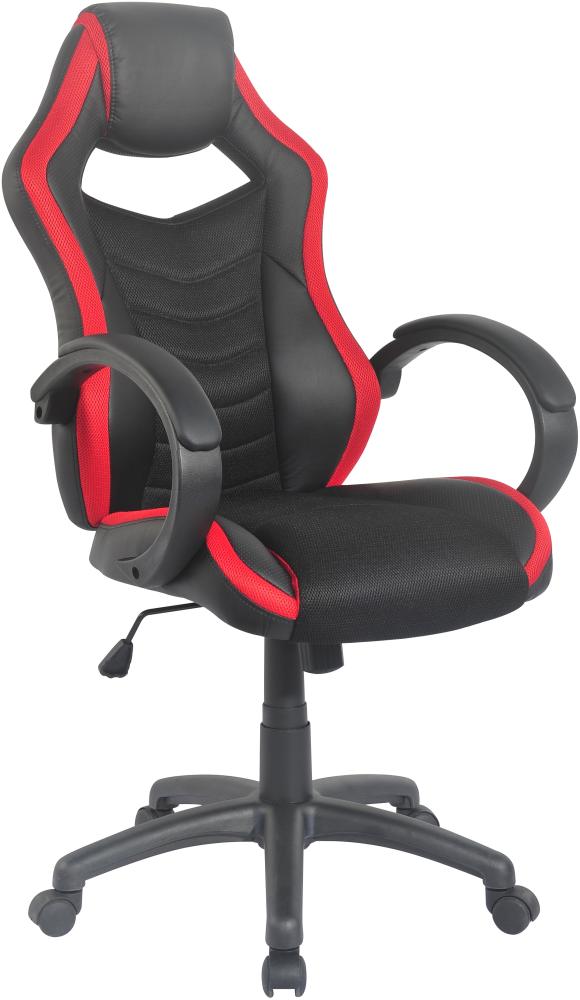 Homexperts 'HORNET' Gaming Chair, Kunstleder schwarz/rot, Bild 1