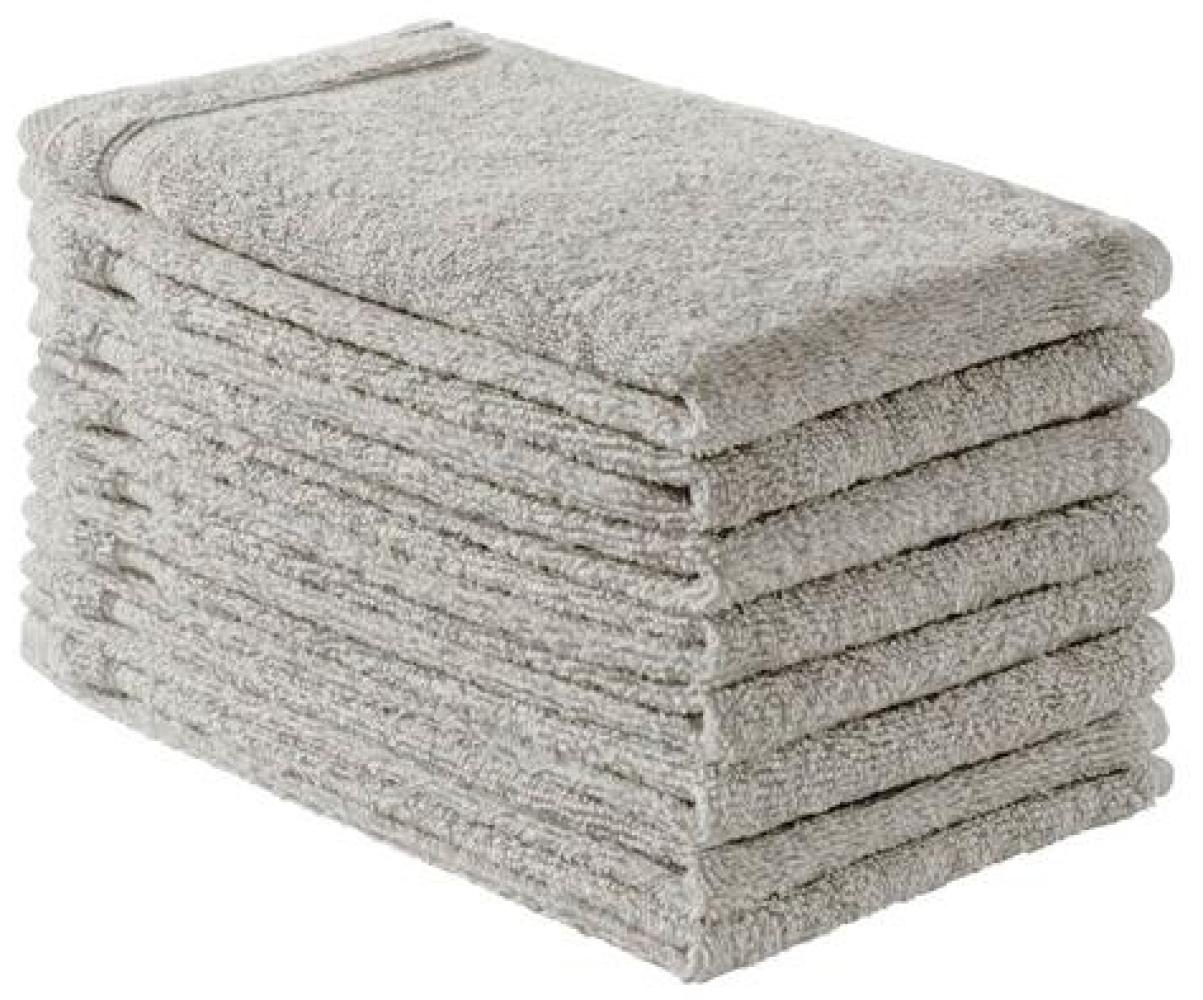 Handtuch Baumwolle Plain Design - Farbe: Dunkelgrau, Größe: 30x50 cm Bild 1